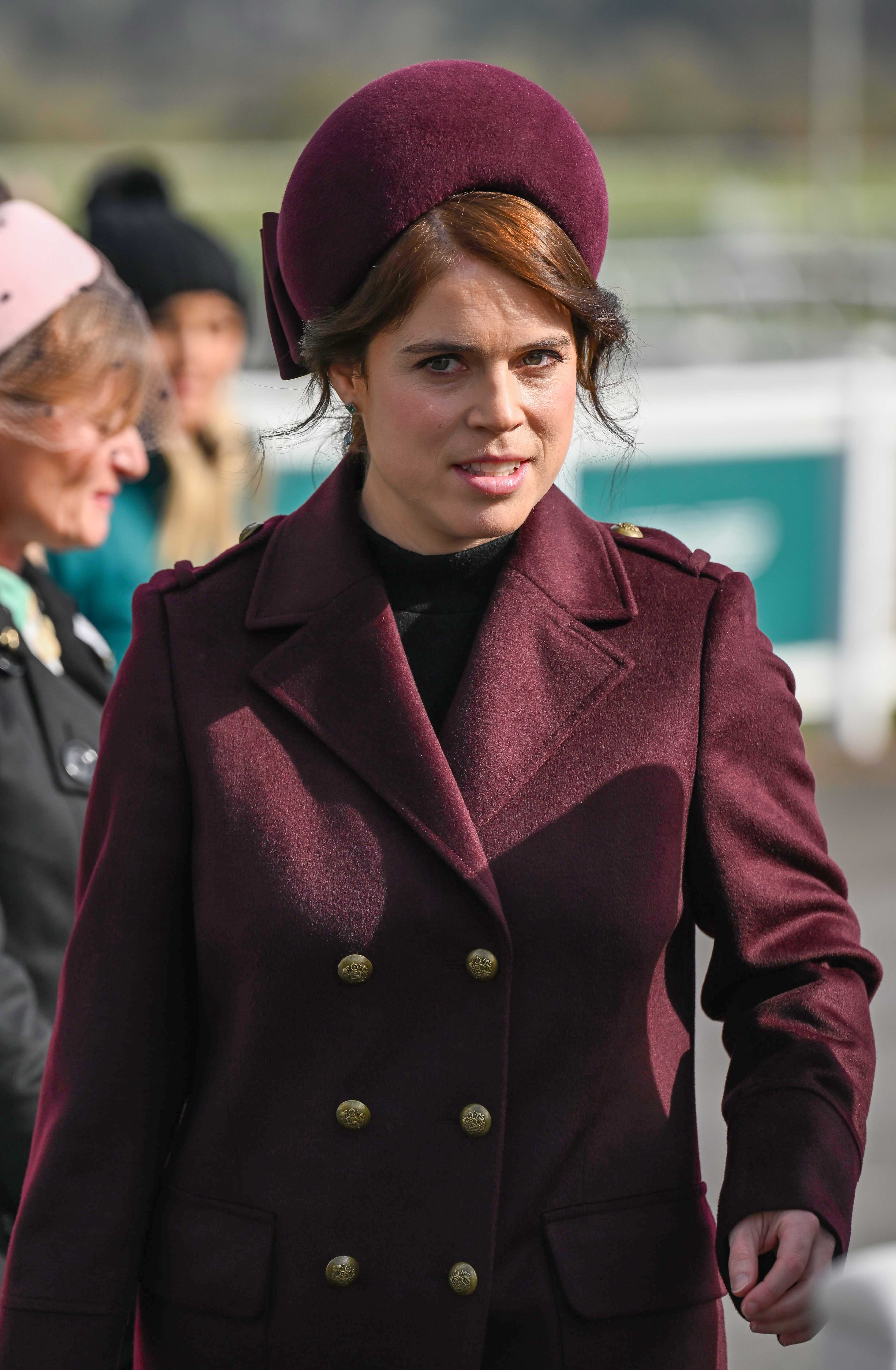Princess Eugenie frowning
