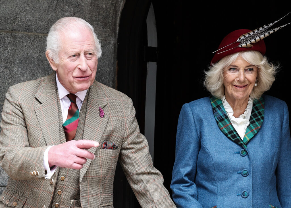 King Charles and Queen Camilla on the balcony 