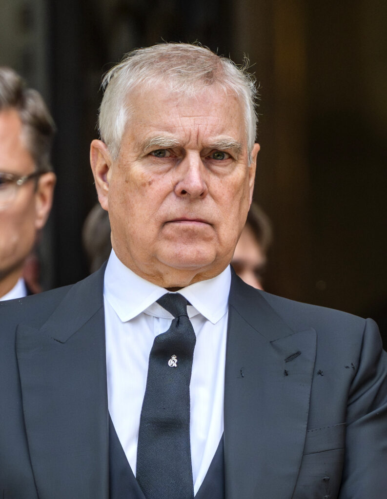 Andrew Mountbatten-Windsor frowning