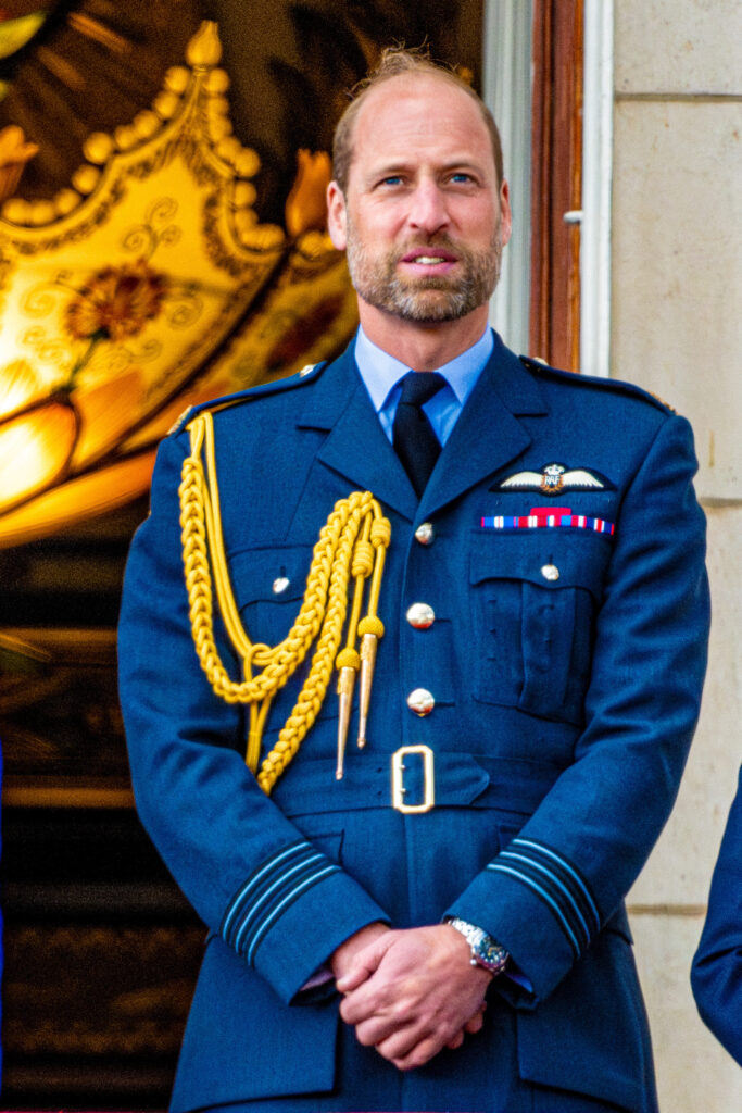 Prince William frowning