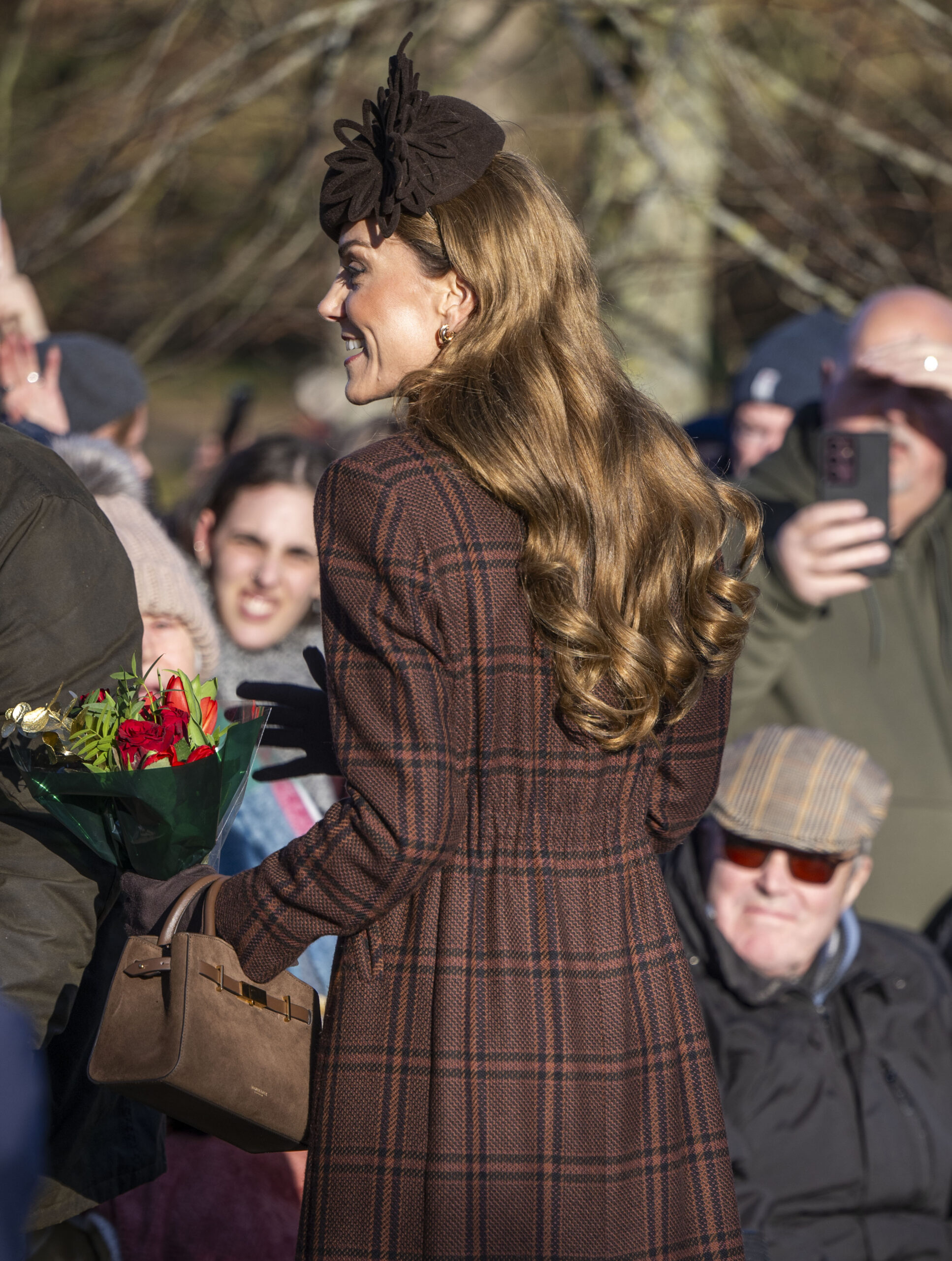 Kate Middleton at Christmas Day walkabout 2025