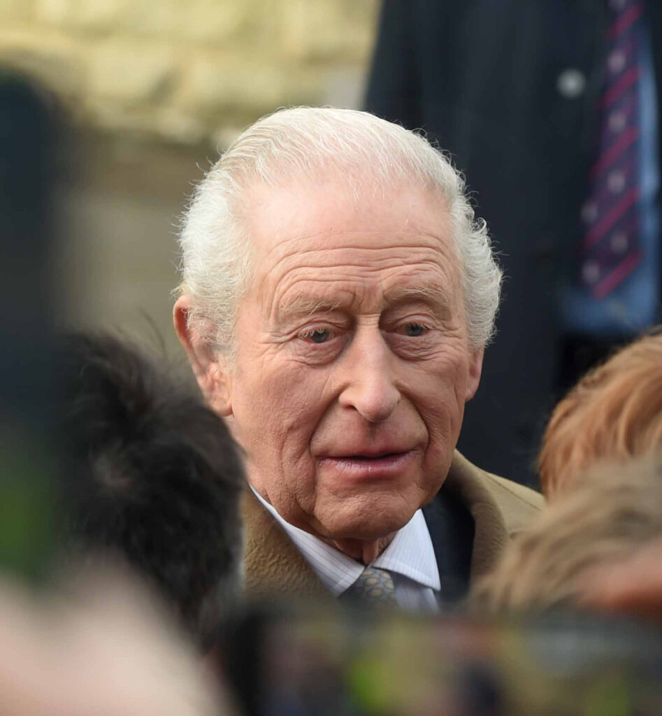King Charles smiling