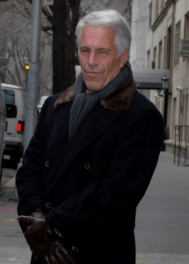 Jeffrey Epstein smirking at the camera