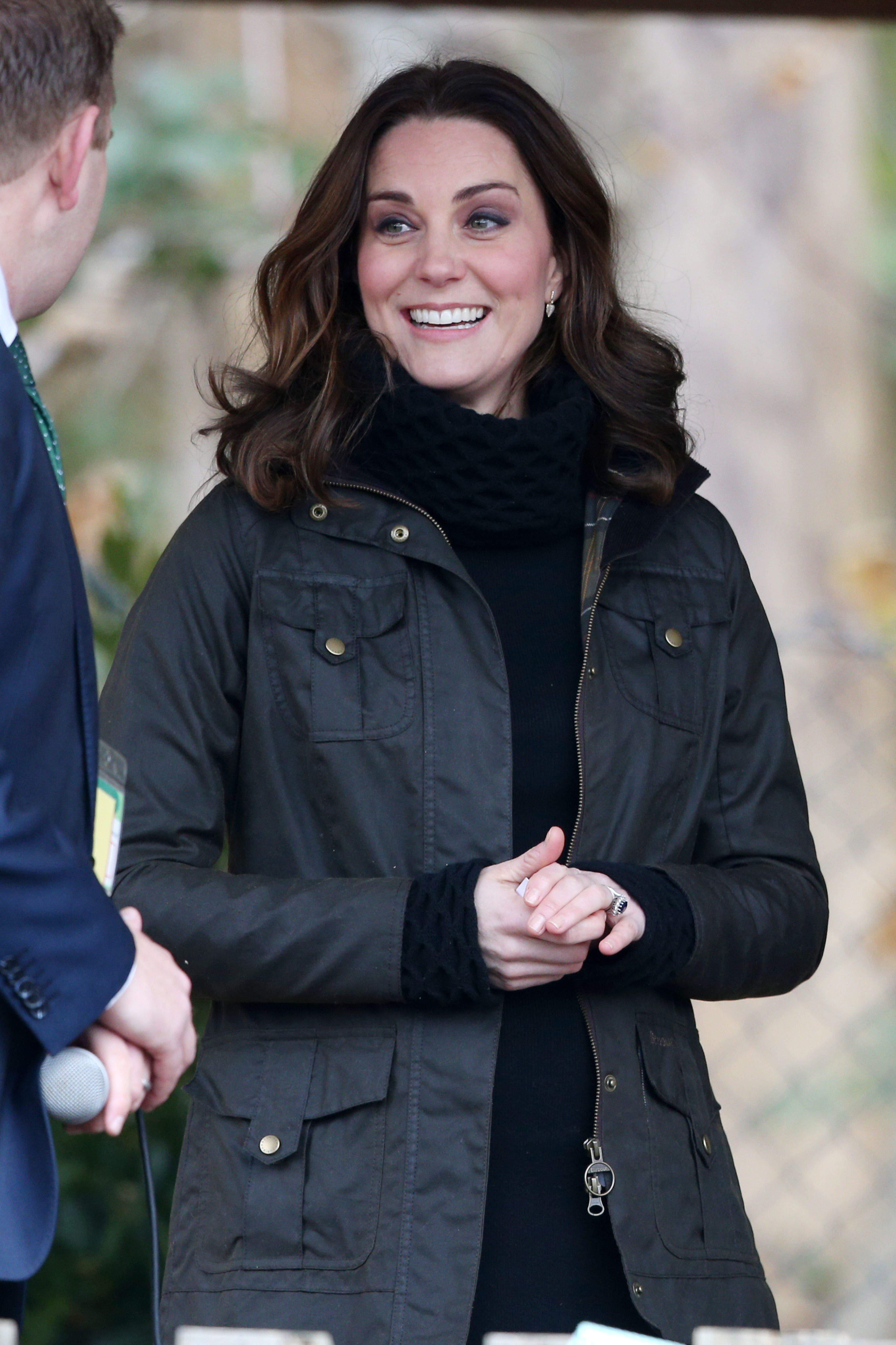 Kate Middleton smiling with short hair