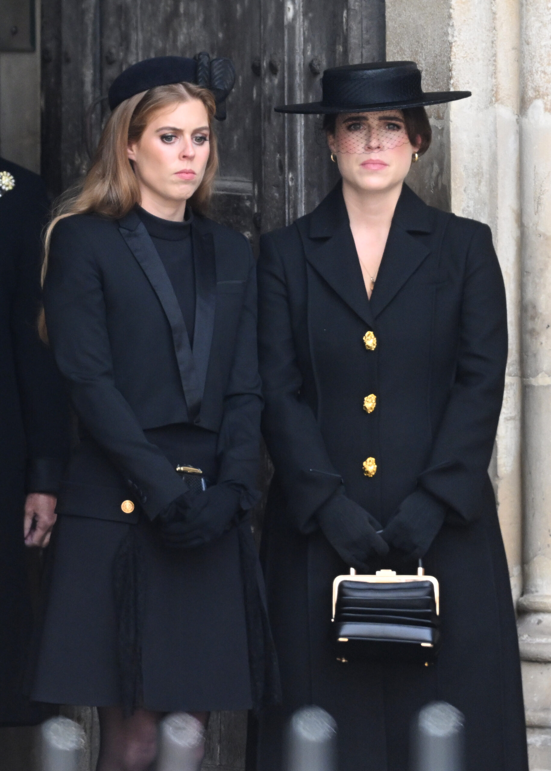 Princess Beatrice and Princess Eugenie at Queen Elizabeth's funeral 