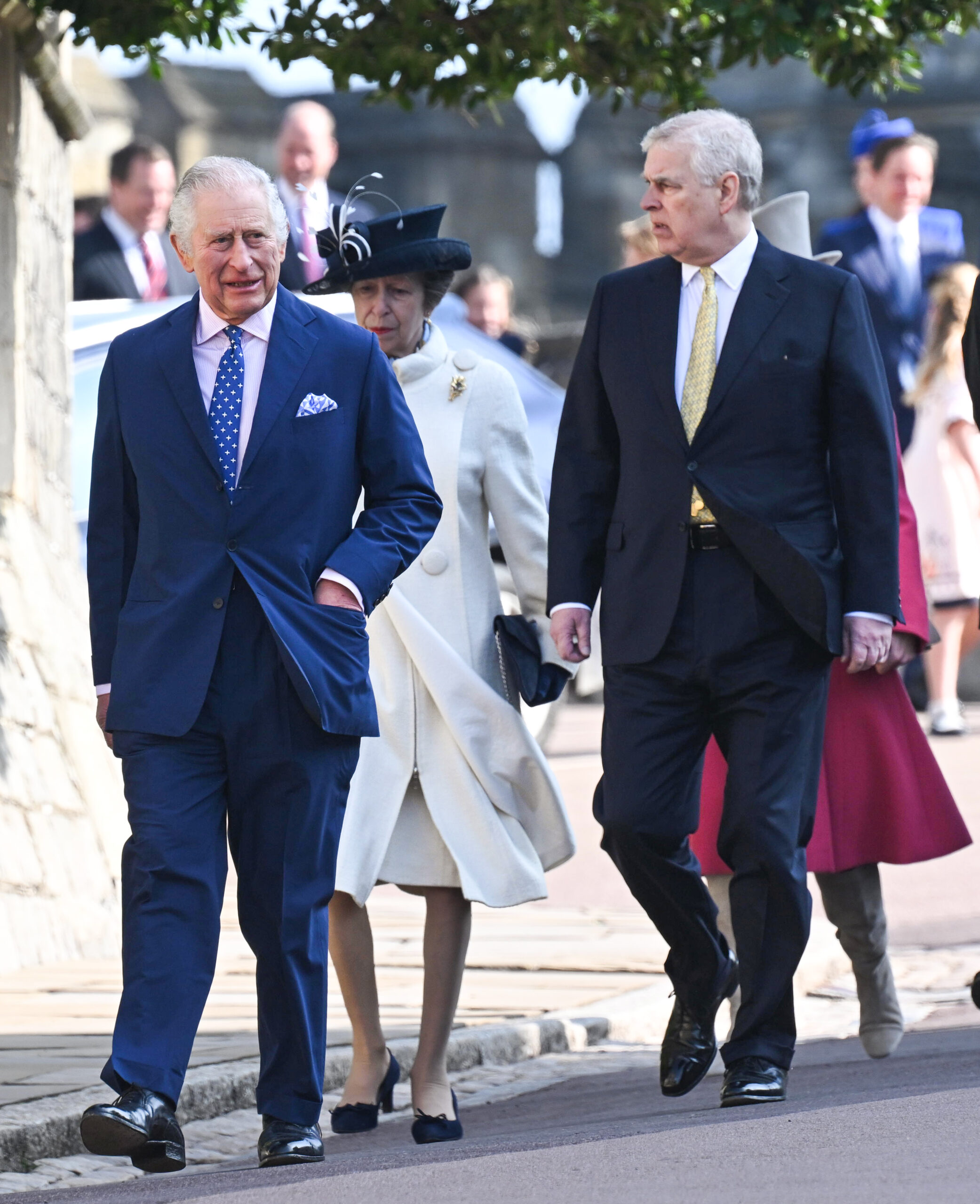 King Charles and Andrew outside