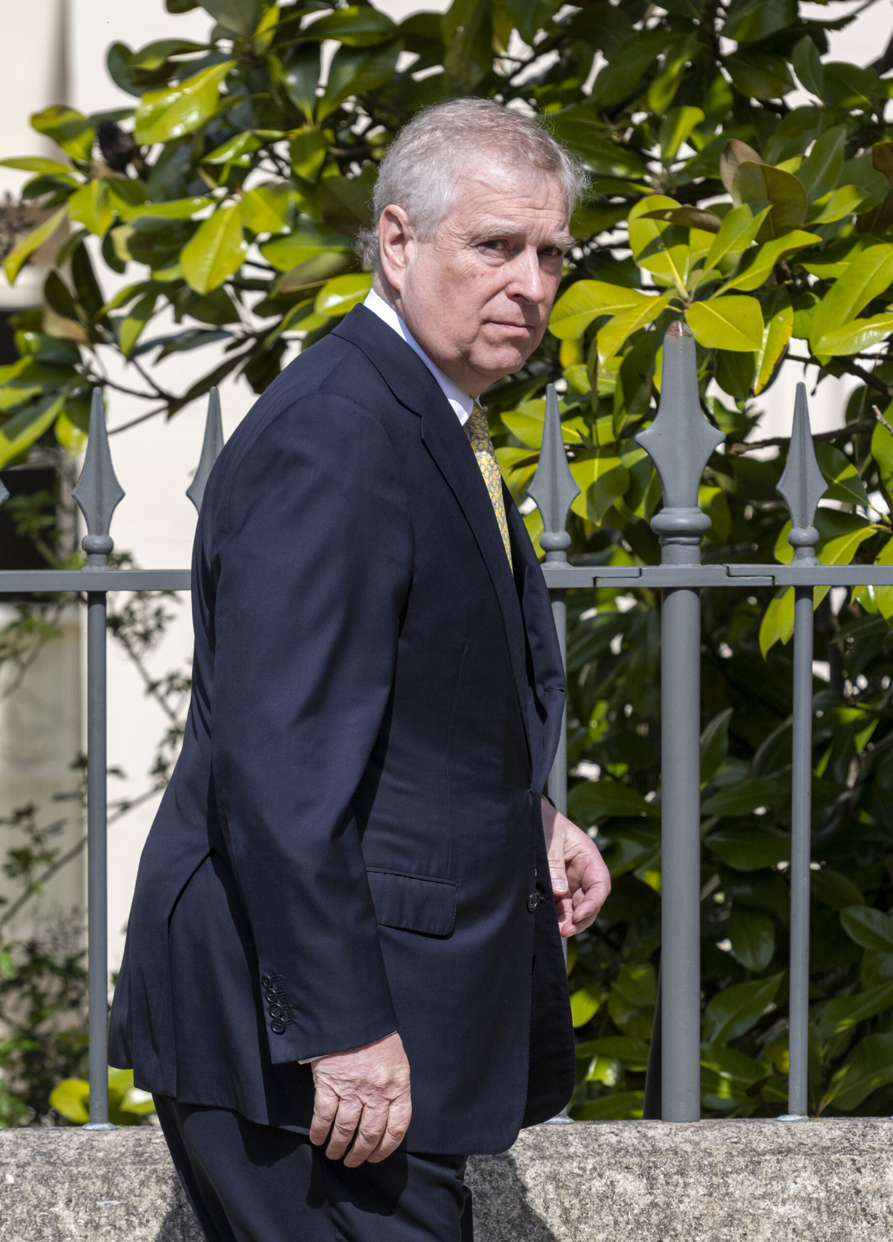 Andrew Mountbatte-Windsor frowning