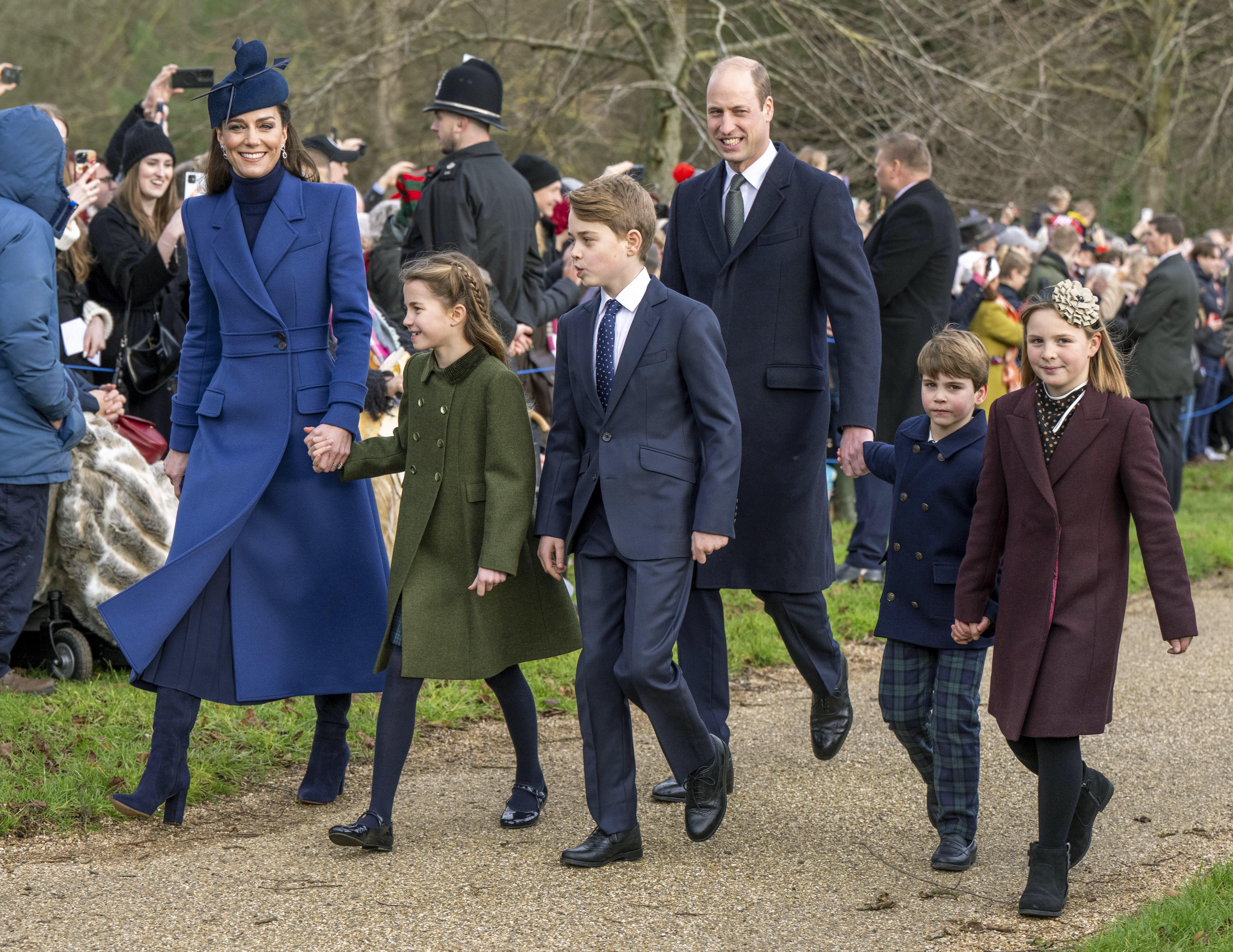 William and Kate and their children 