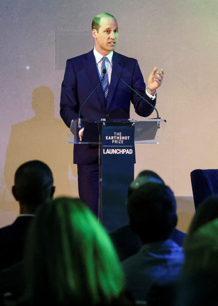 Prince William at the Earthshot Prize Awards