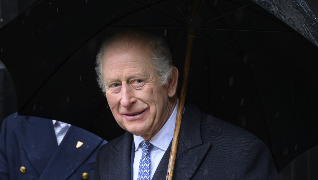 King Charles smiling