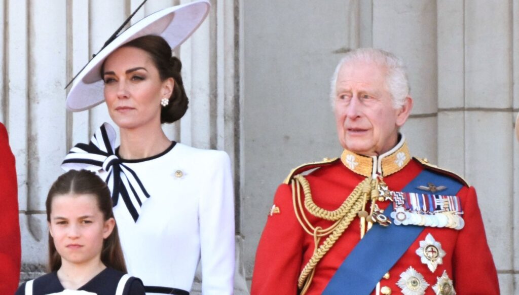 Princess Kate Middleton, Princess Charlotte and King Charles at Trooping the Colour
