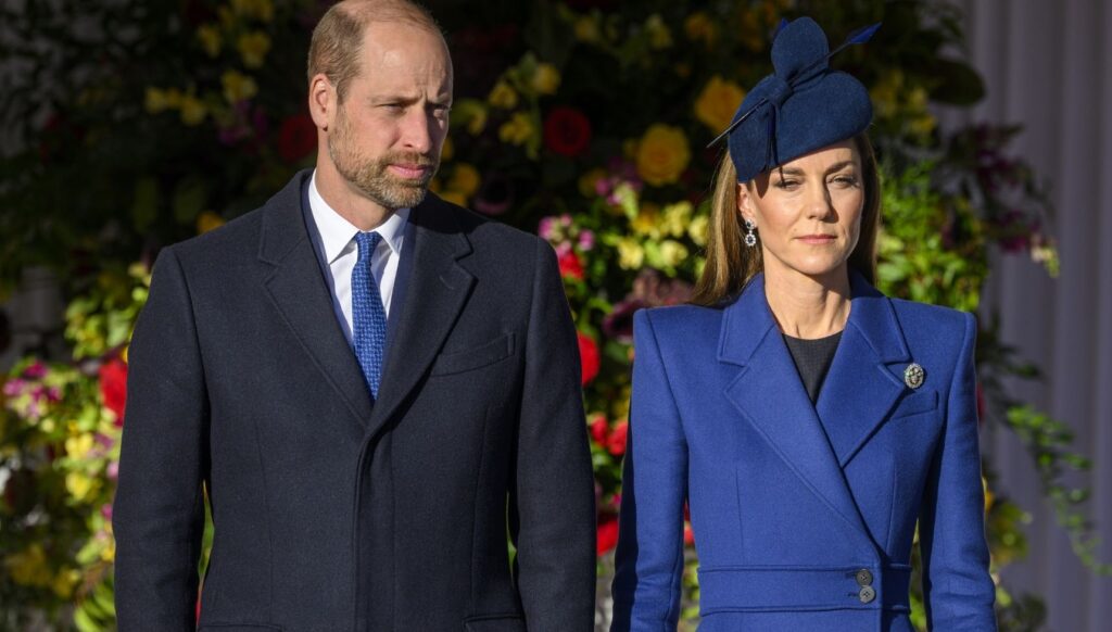 Prince William and Kate Middleton during state visit