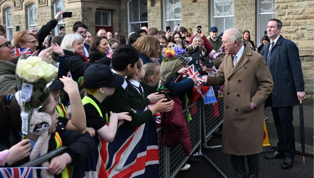 King Charles meets members of the public