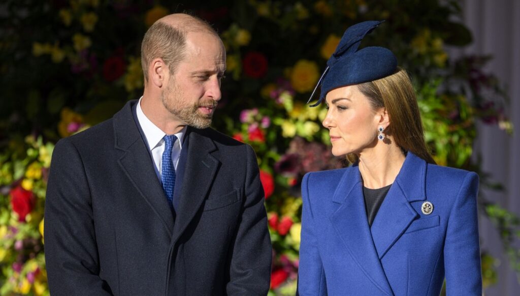 Prince William and Kate Middleton during state visit