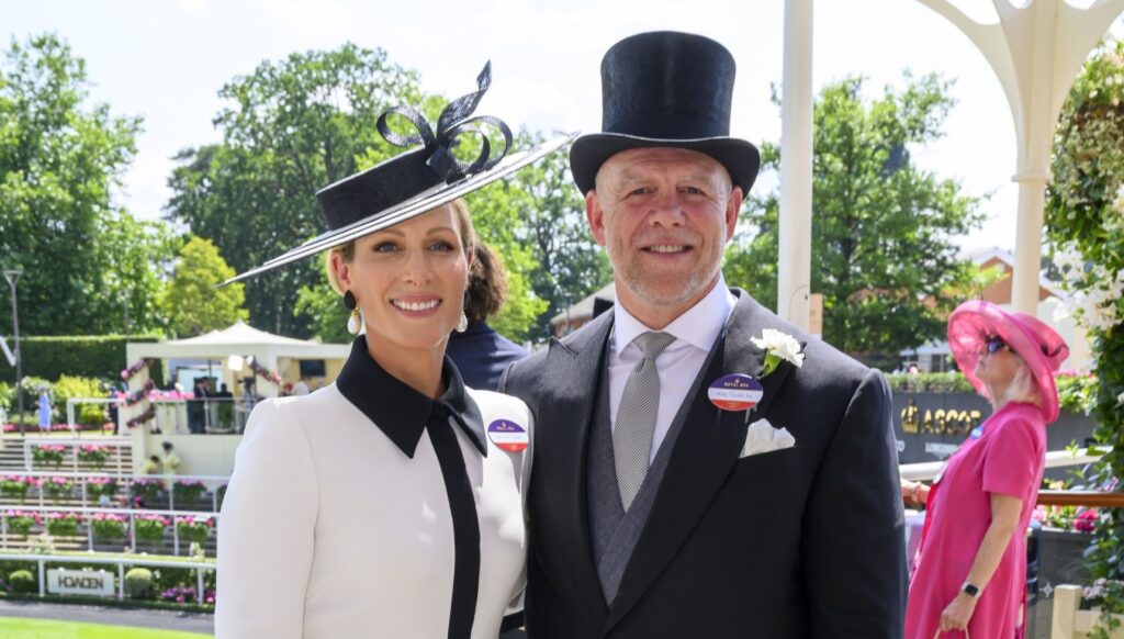 Zara and Mike Tindall at the races
