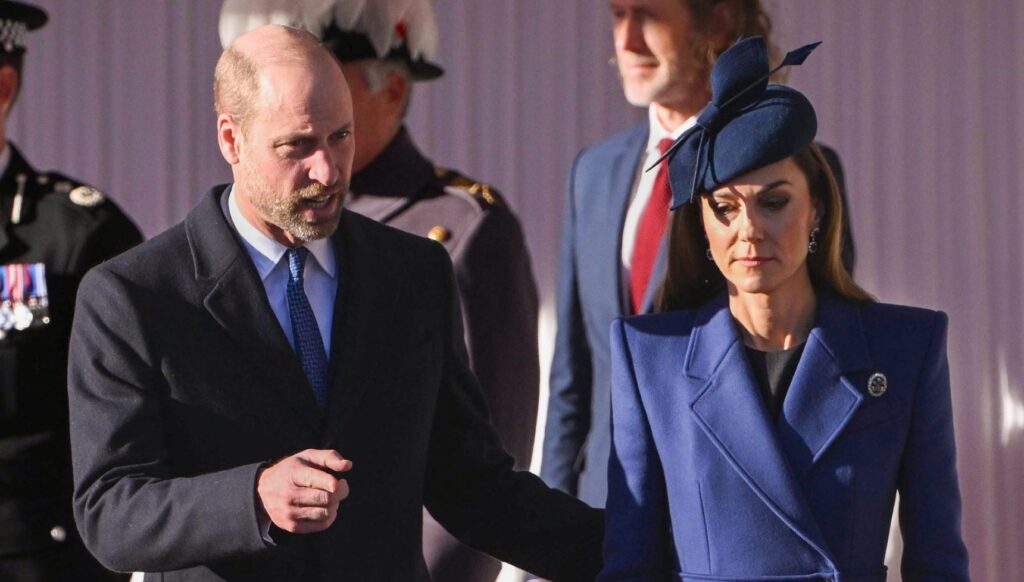 Prince William and Kate Middleton during state visit