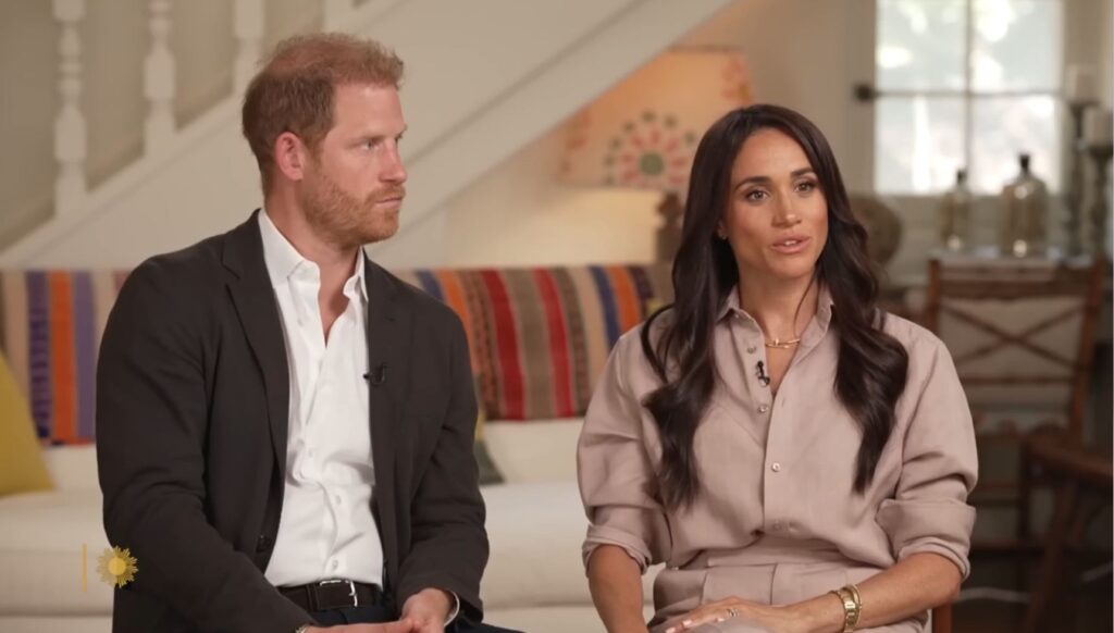 Prince Harry and Meghan Markle during interview