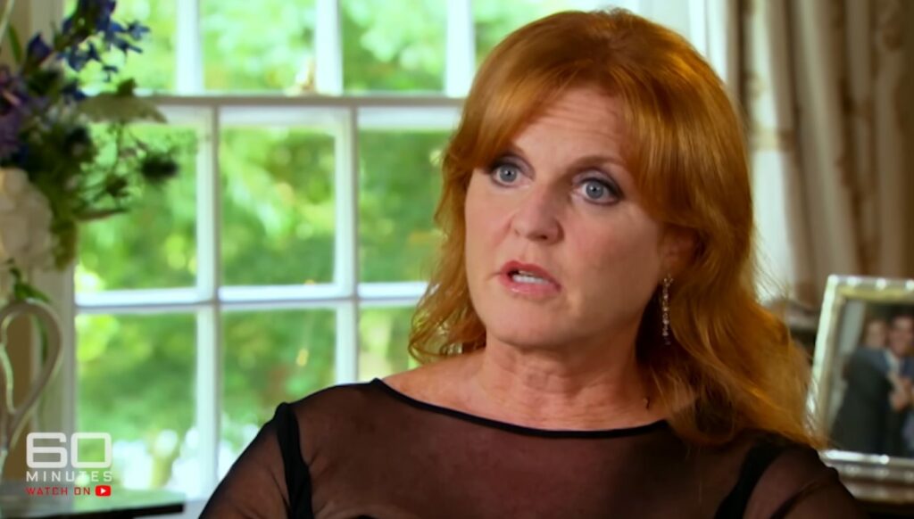 Sarah Ferguson during 60 Minutes Australia