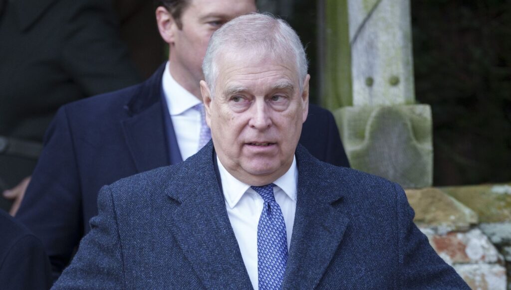 Andrew Mountbatten-Windsor on Christmas walkabout