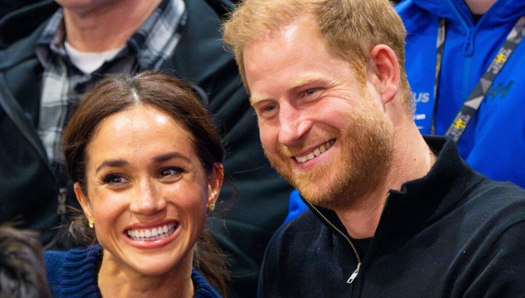Meghan and Harry smiling 