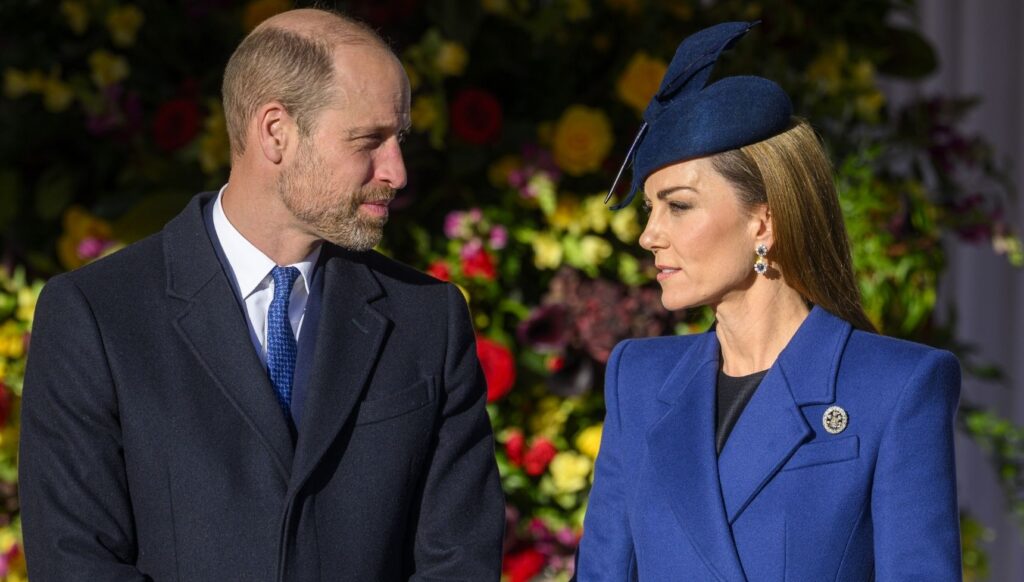 Prince William and Kate Middleton during state visit