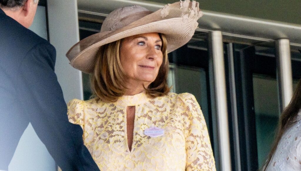 Carole Middleton in a big hat
