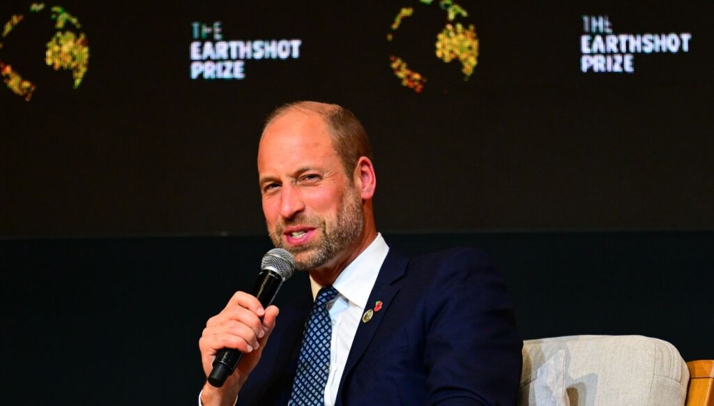 Prince William during Earthshot Prize event