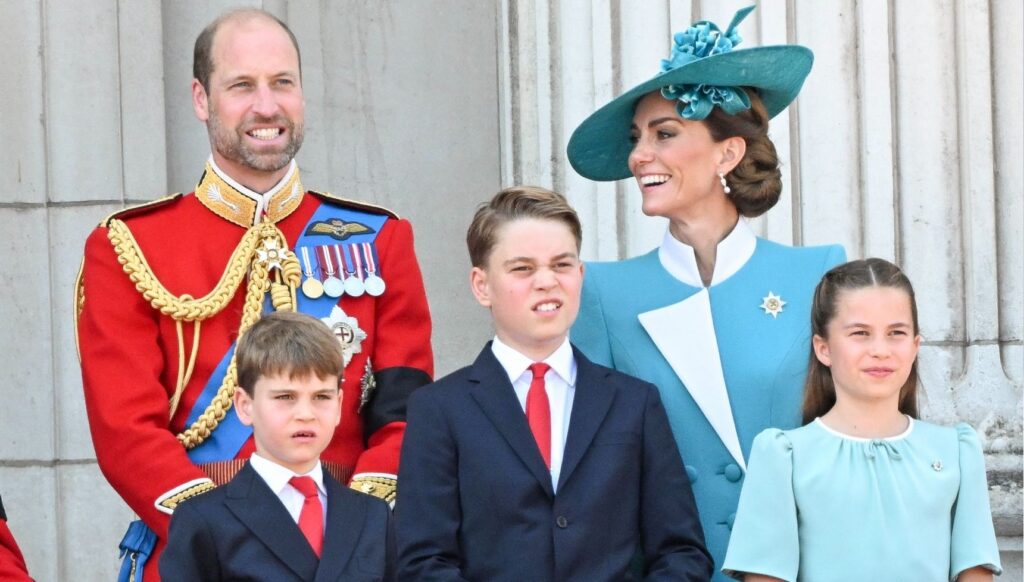 Prince William, Kate Middleton and their kids at Trooping the Colour