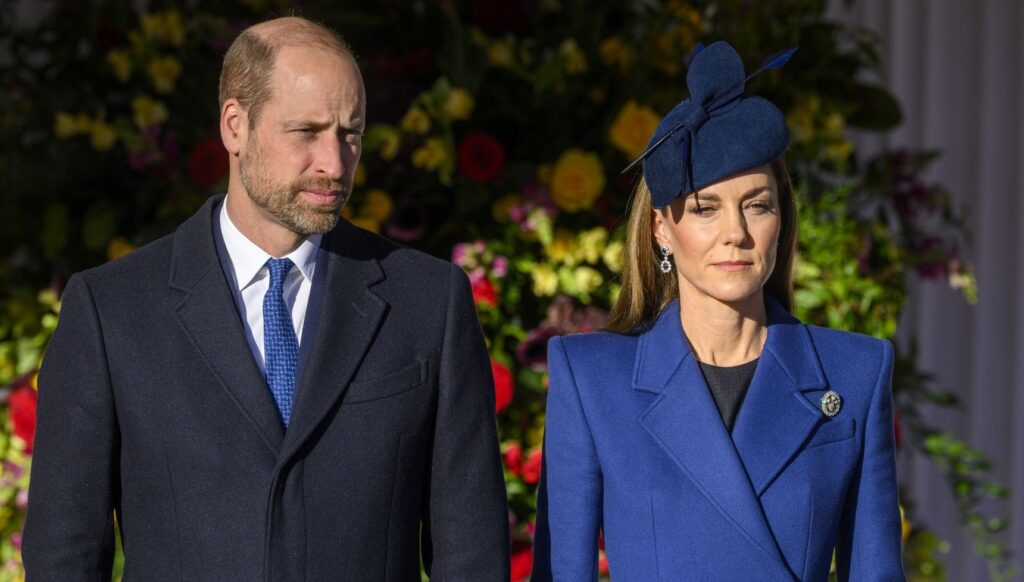 Prince William and Kate Middleton during state visit