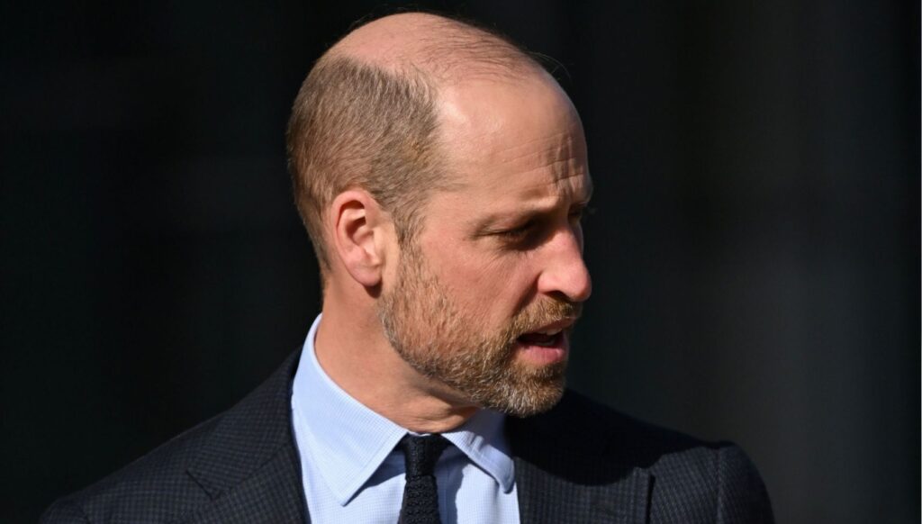 Prince William in black suit