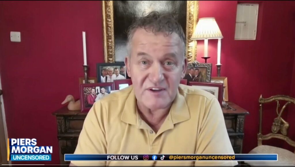 Paul Burrell speaking from his home