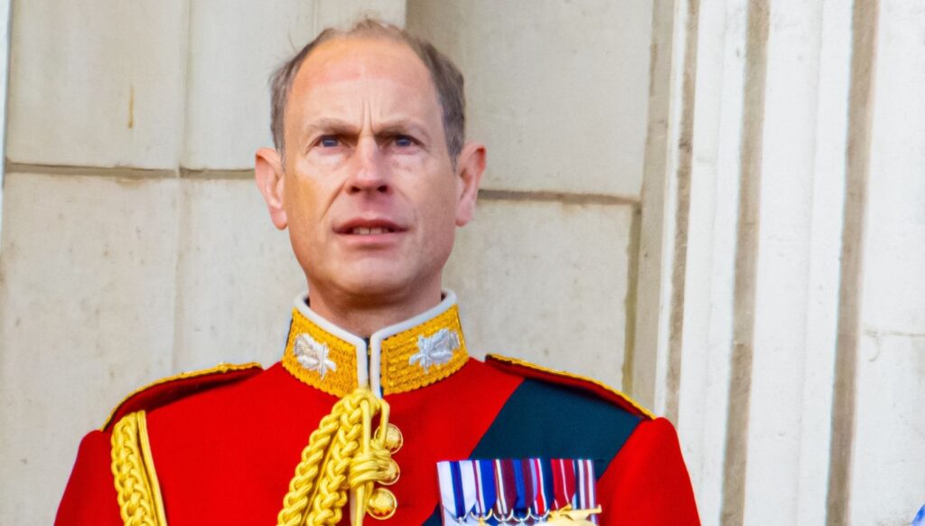 Prince Edward in military gear