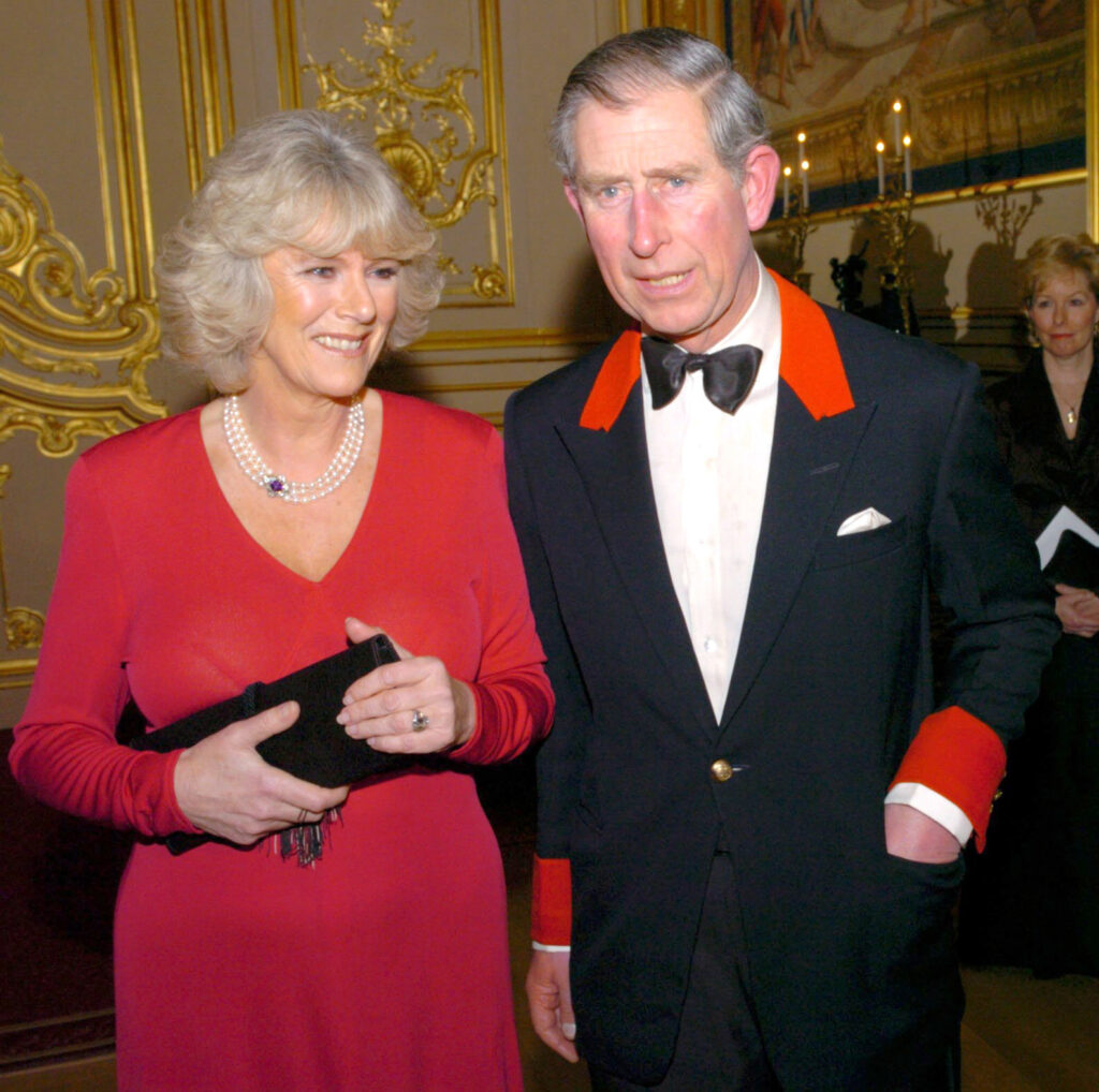 Queen Camilla and King Charles at their engagement reception