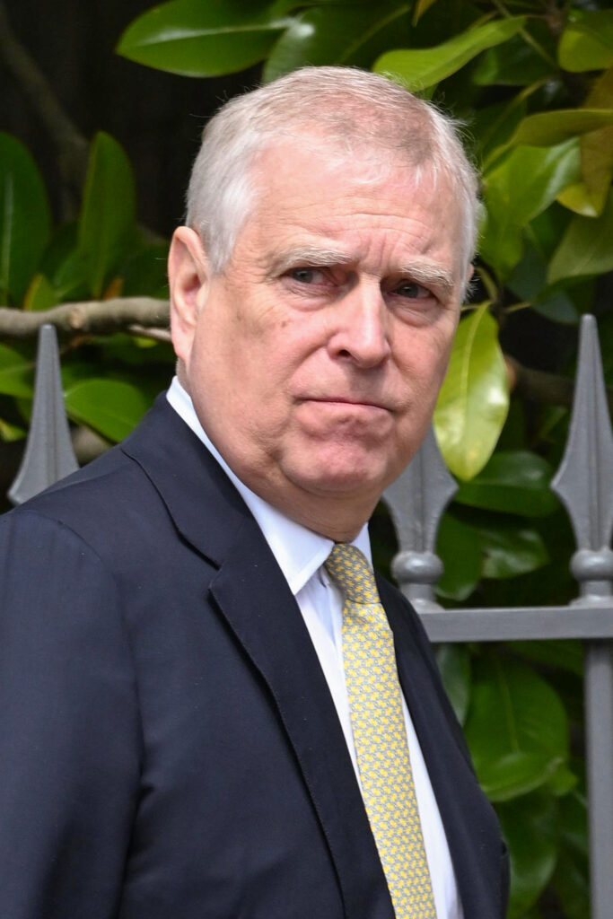 Andrew Mountbatten-Windsor frowning