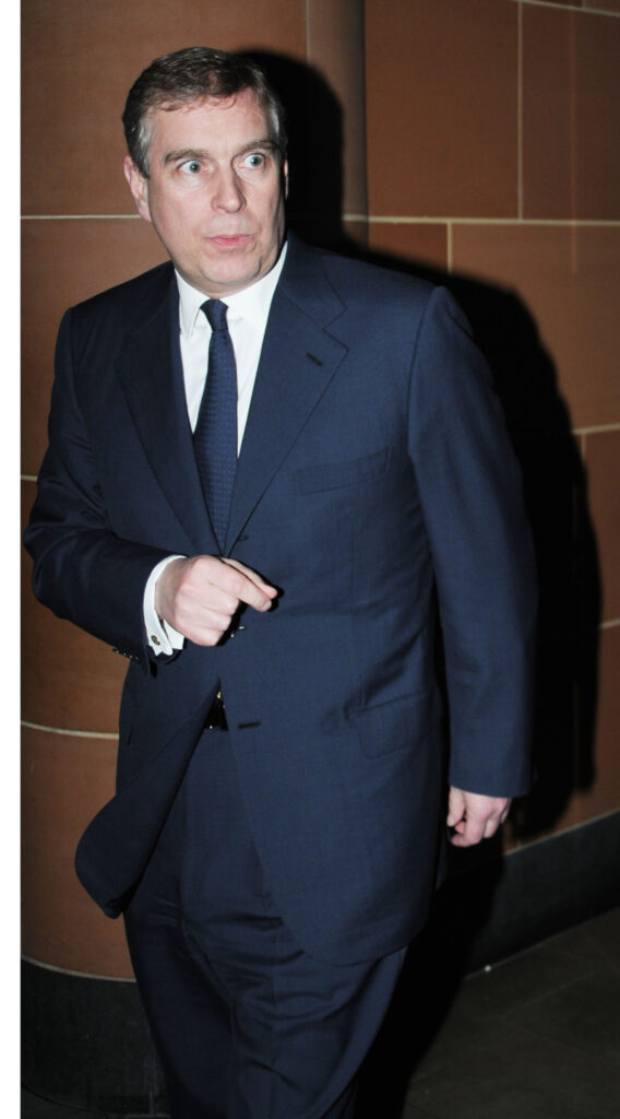 Andrew Mountbatten-Windsor with a shocked expression