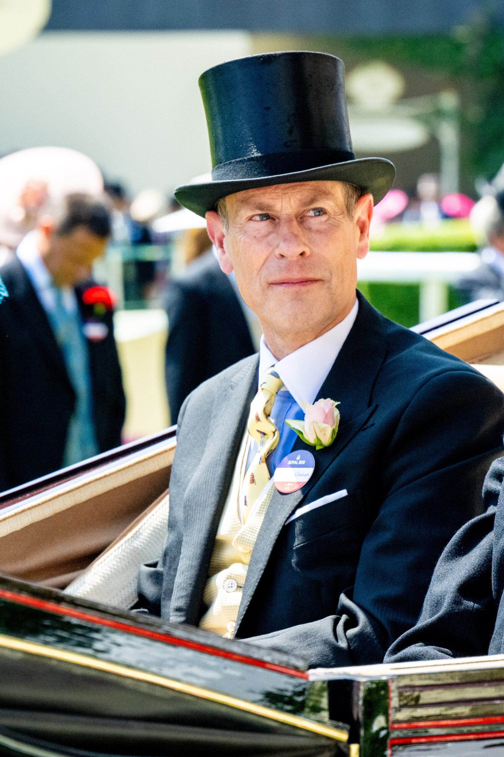Prince Edward wearing a top hat 