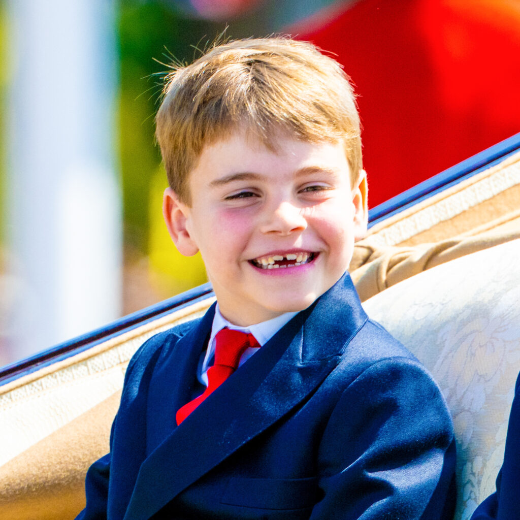 Prince Louis beaming