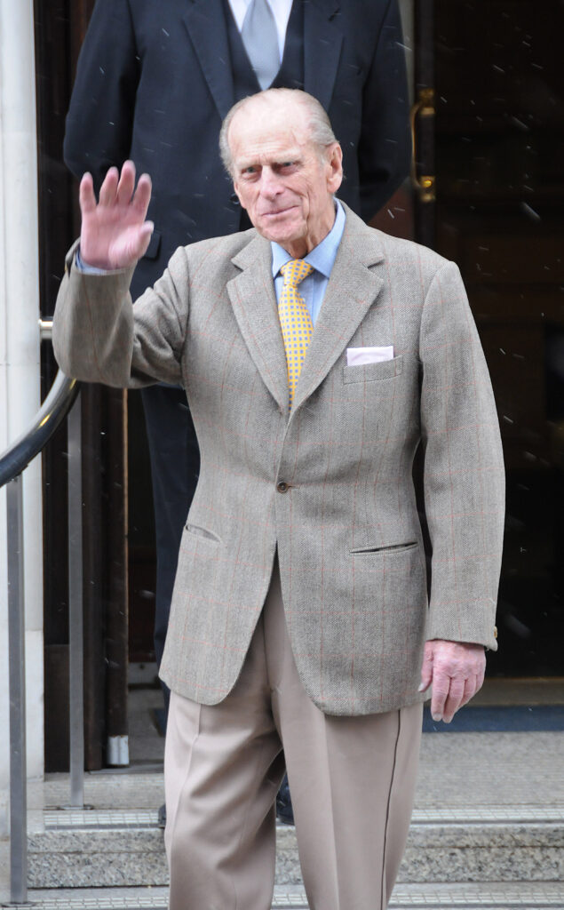 Prince Philip waving