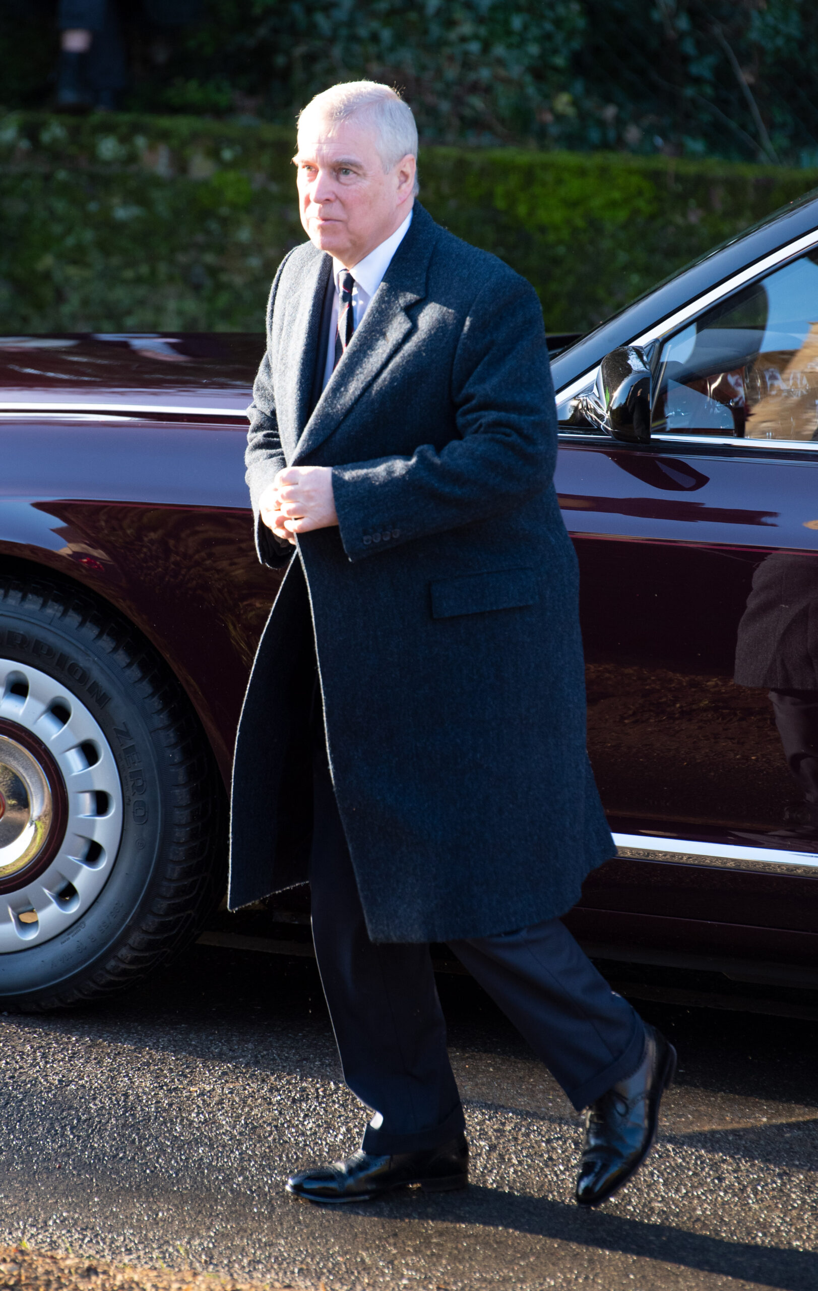 Andrew Mountbatten-Windsor with a serious expression