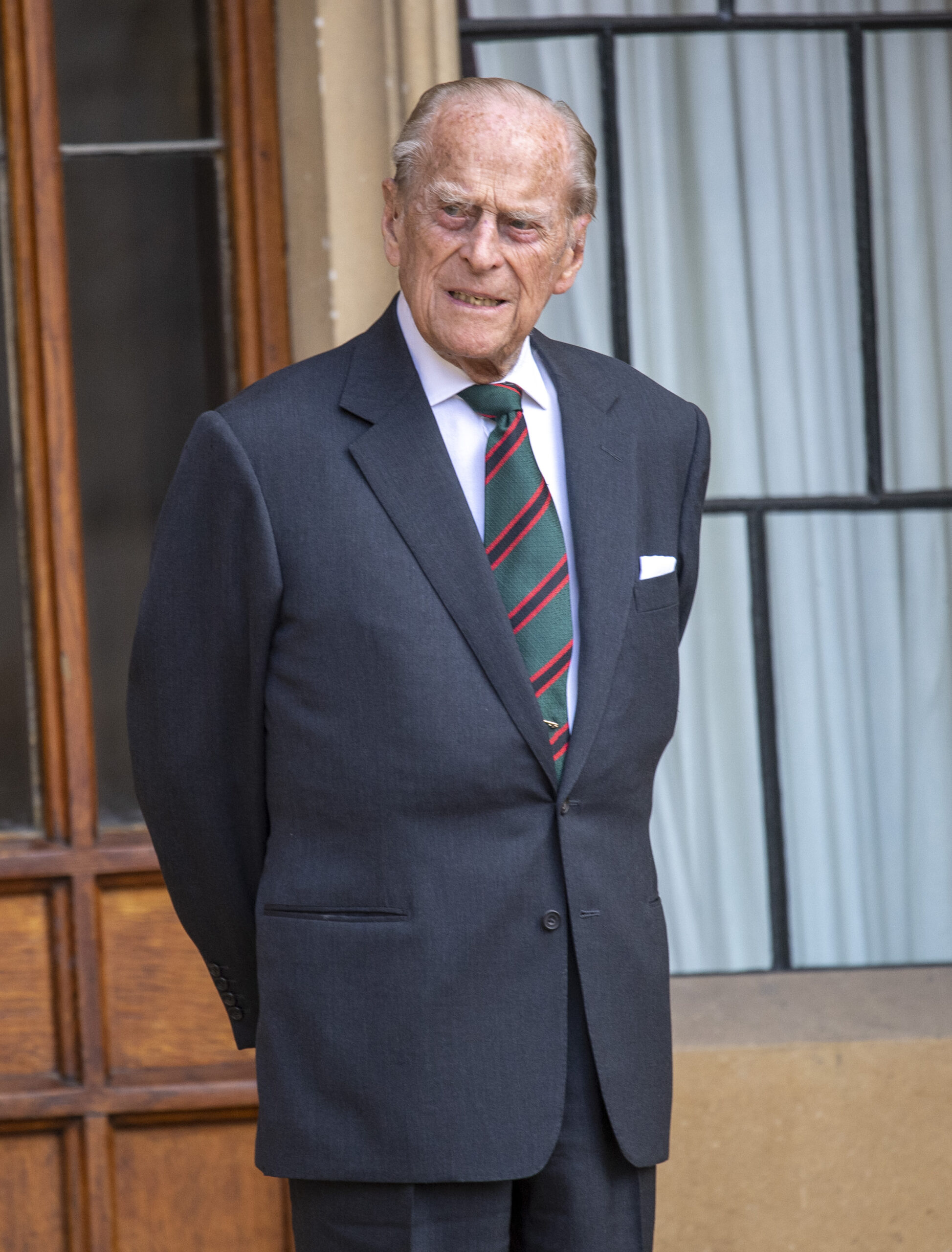 Prince Philip frowning