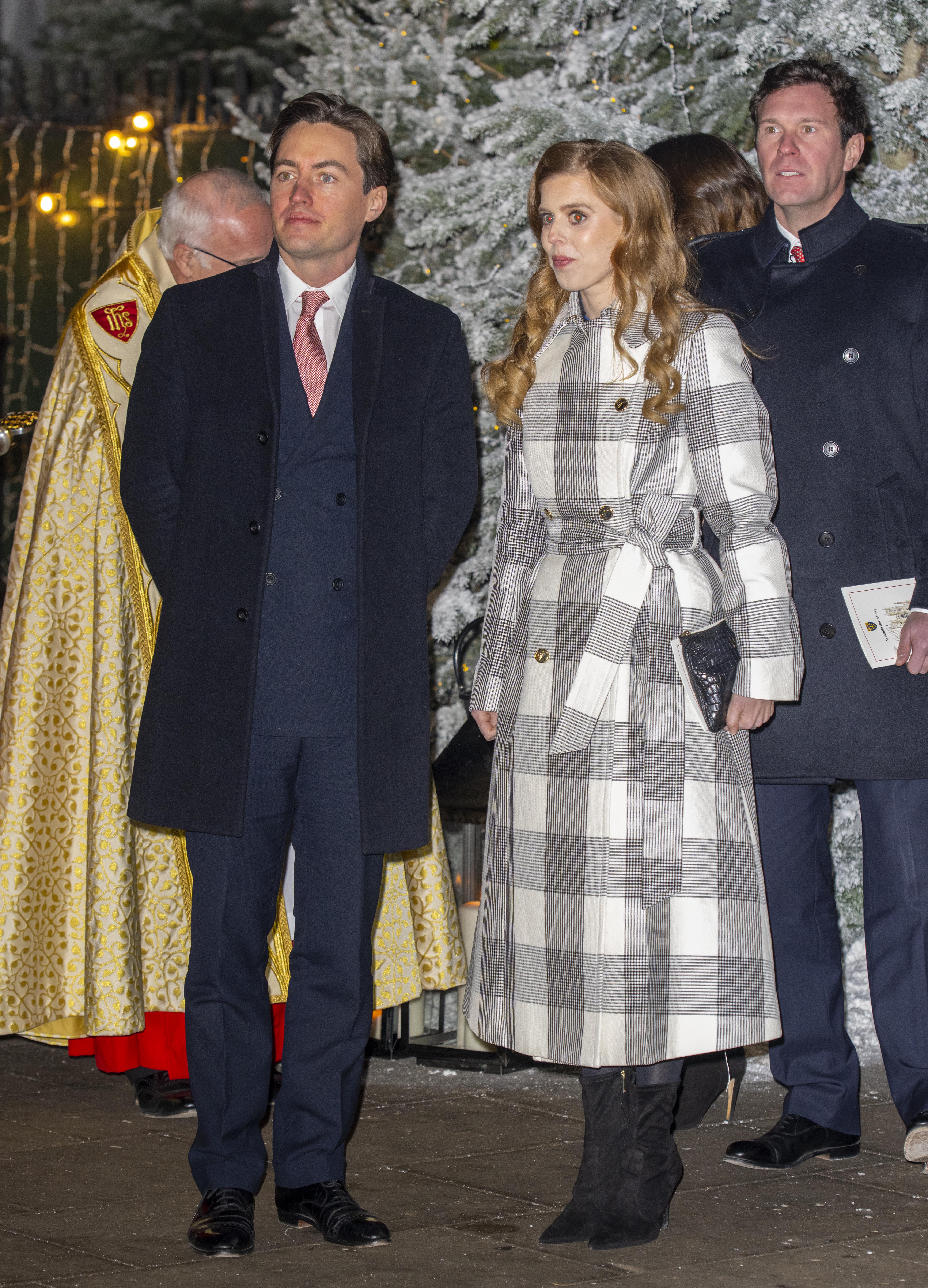 Edoardo Mapelli Mozzi and Princess Beatrice stood together