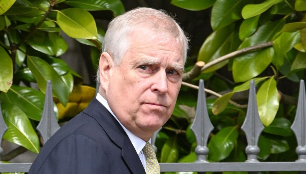 Andrew Mountbatten-Windsor during Easter service