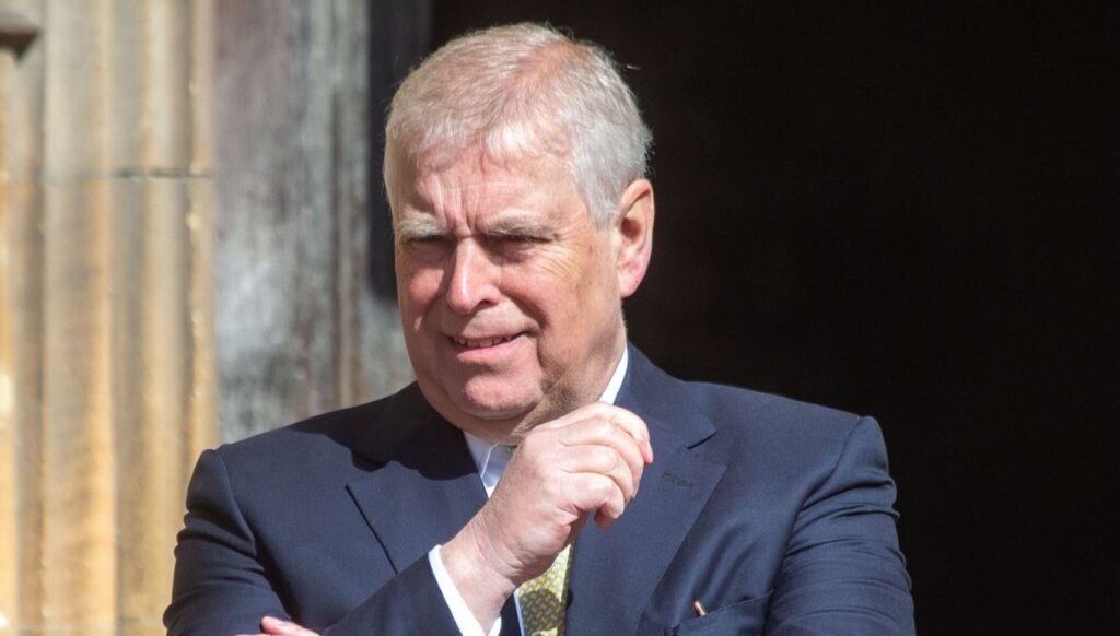 Andrew Mountbatten-Windsor at Easter service