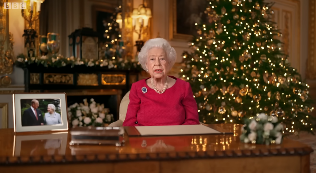 Queen Elizabeth II during Christmas speech