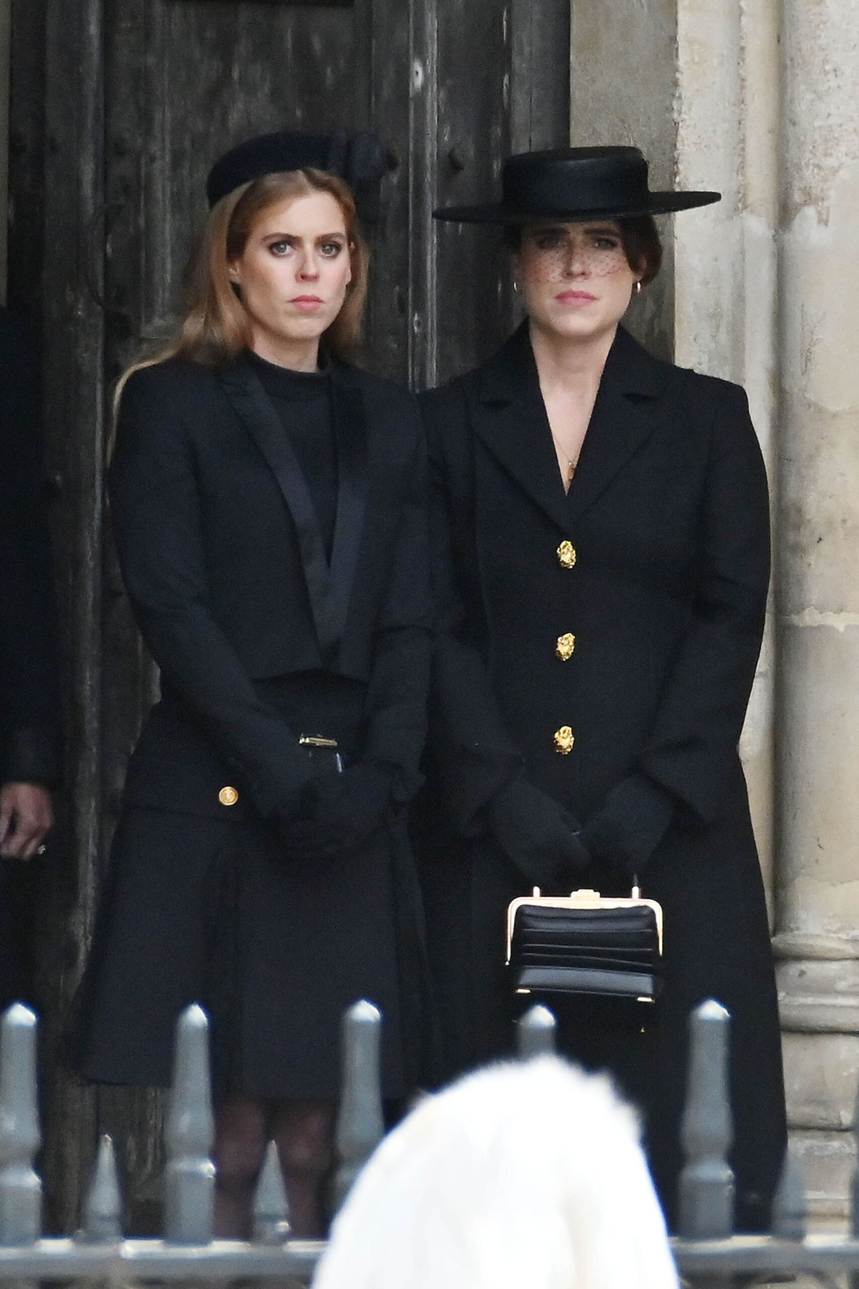 Princess Beatrice and Eugenie at Queen Elizabeth II's funeral