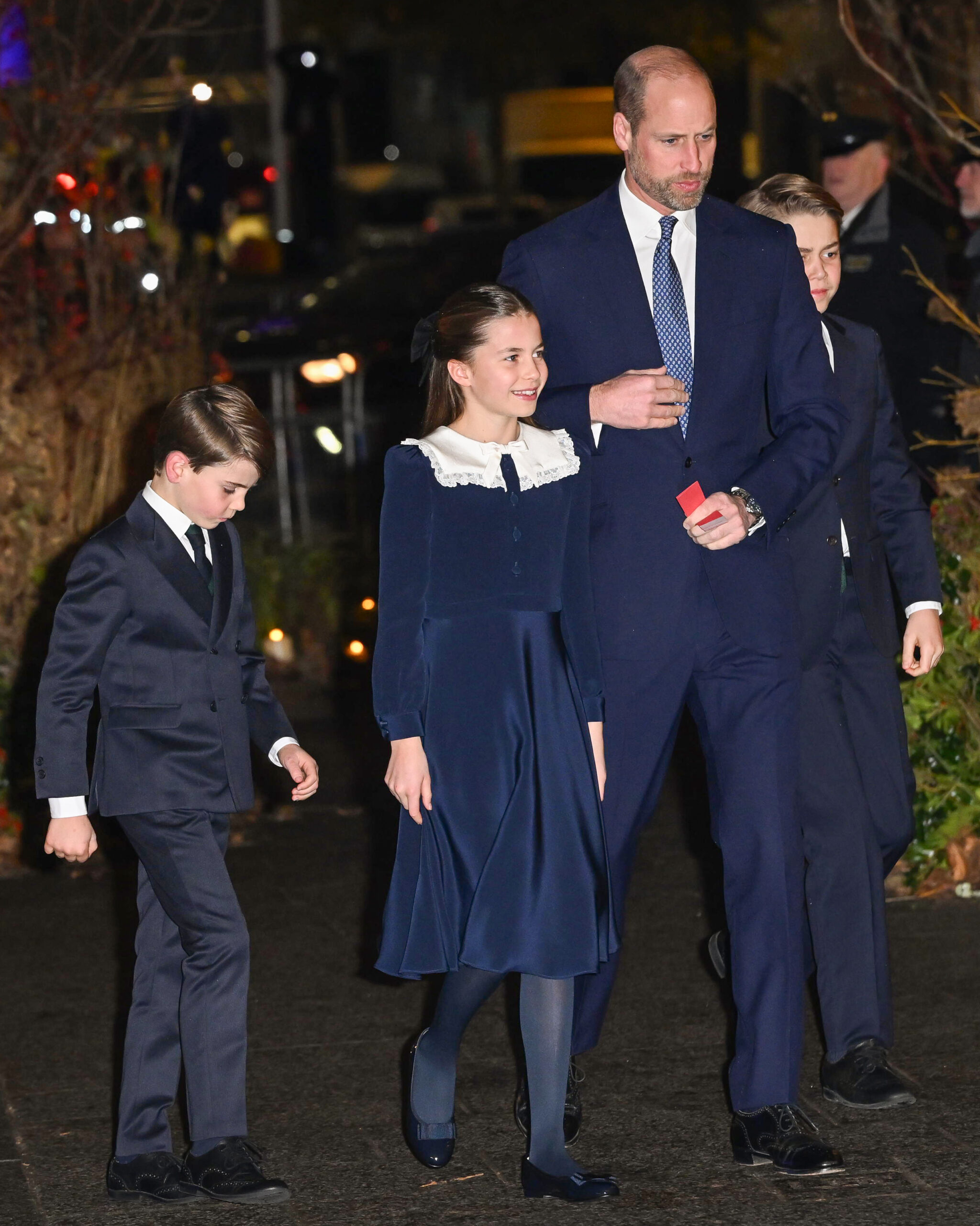 Prince William with his children, including Princess Charlotte
