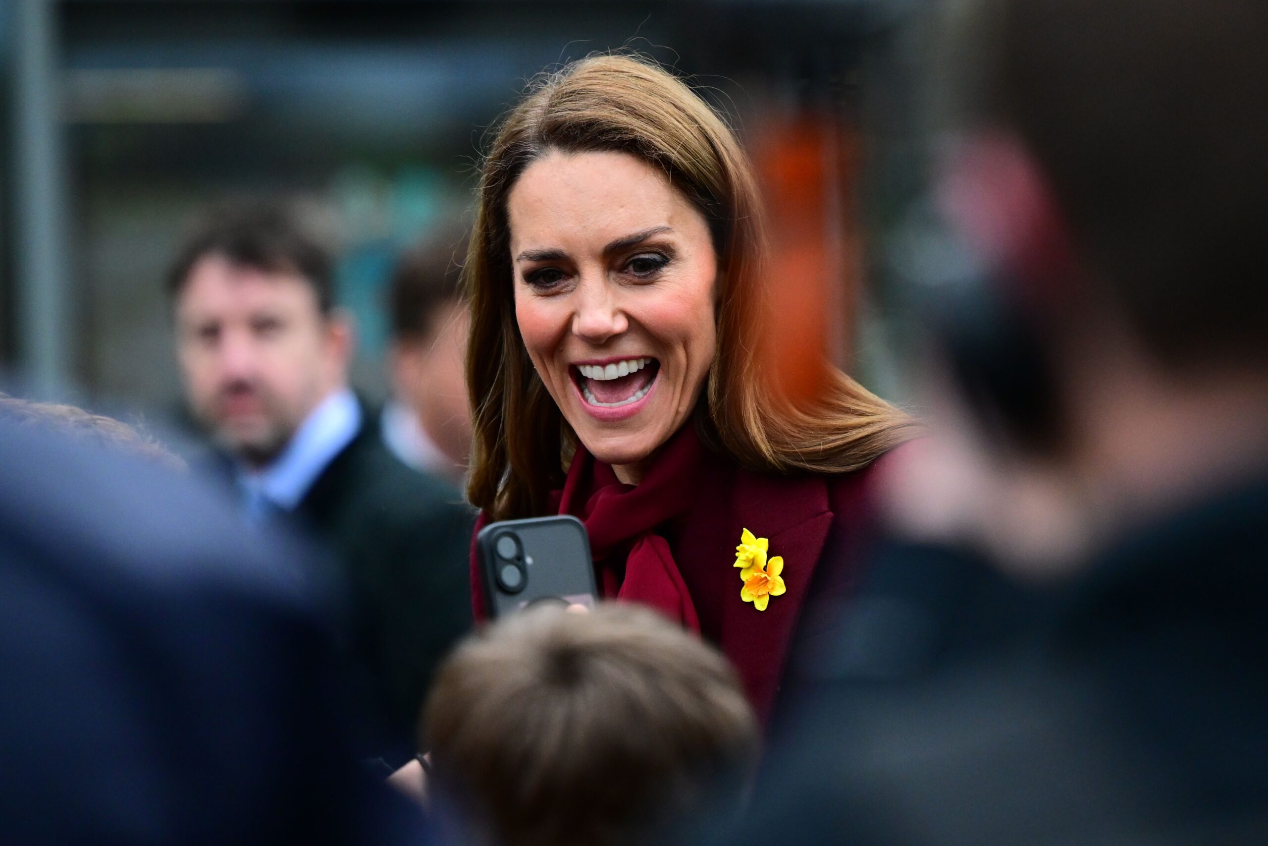 Princess Kate greeting Welsh fans