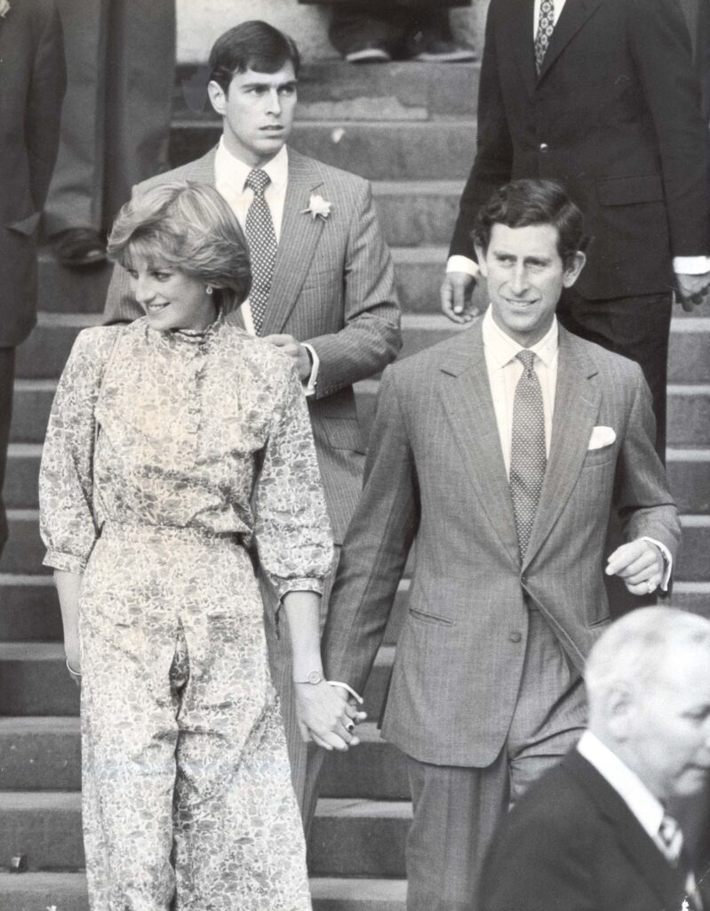 Prince Andrew, Princess Diana and Prince Charles