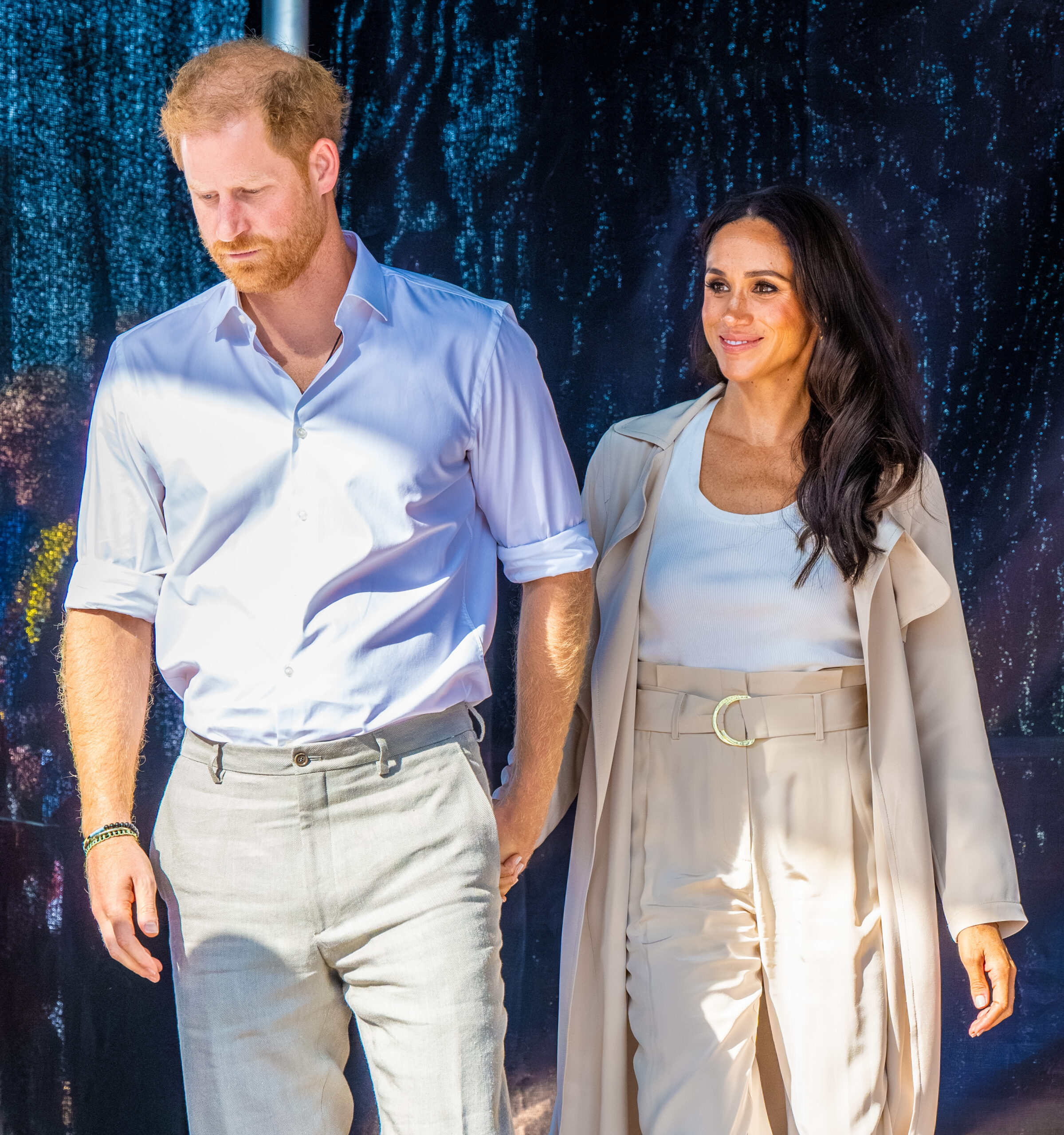 Prince Harry and Meghan Markle during outing