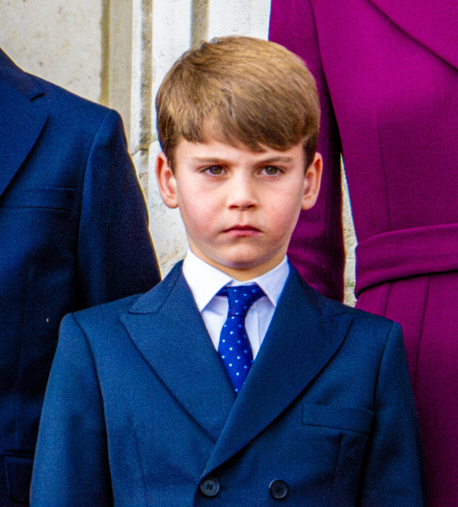 Prince Louis frowning